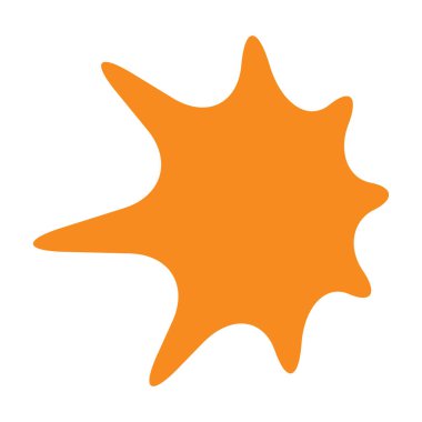 Yıldız, yıldız patlaması, güneş patlaması grafiği. Starlet simge serisi Stok vektör çizimi