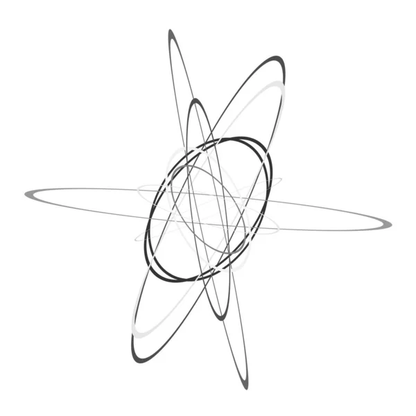 ランダム楕円 楕円形の芸術抽象ベクトル要素 — ストックベクタ