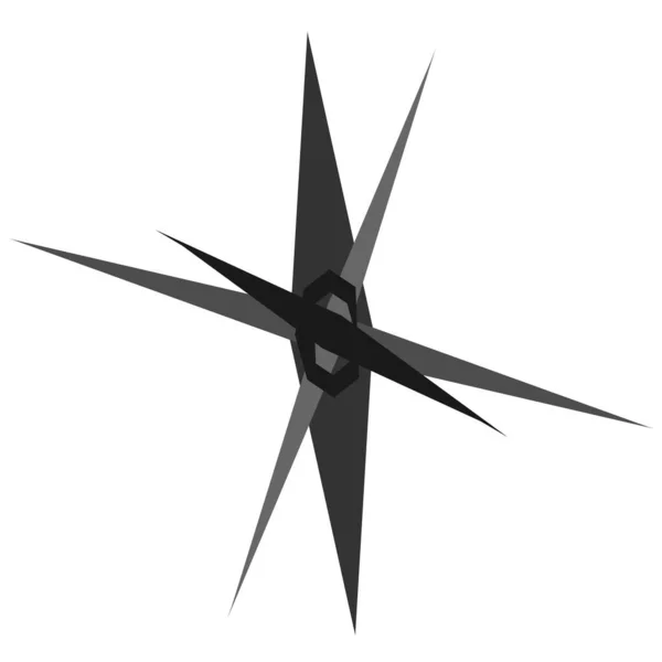 Hranatý Geometrický Abstraktní Designový Prvek Špičatý Abstraktní Tvar — Stockový vektor