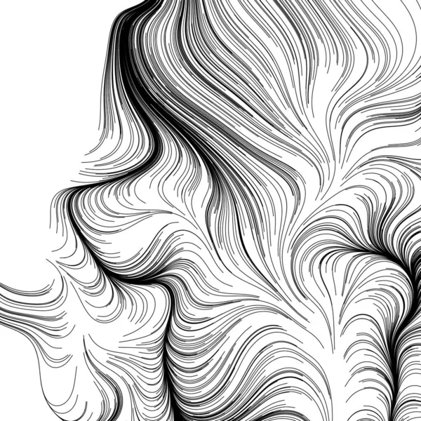 随机波线 矢量设计单元的抽象渲染 — 图库矢量图片