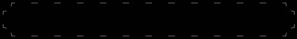 Ligne Pointillée Bordure Cadre Élément Illustration Vectorielle — Image vectorielle