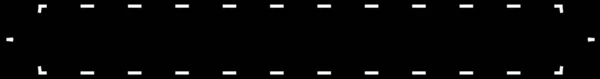 Ligne Pointillée Bordure Élément Vectoriel Frame — Image vectorielle