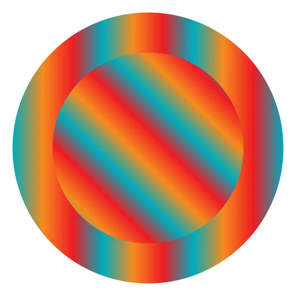 Cercle Gradient Abstrait Illustration Vectorielle Cercle Graduation — Image vectorielle