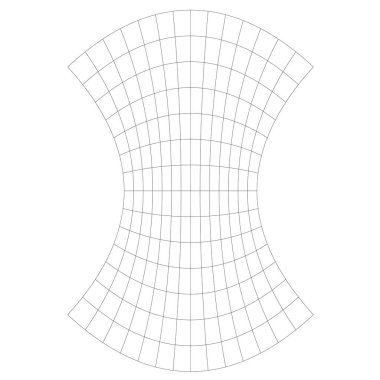 Şebeke, deformasyon, çarpıtma etkisi. Soyut vektör ögesi