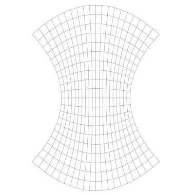 Şebeke, deformasyon, çarpıtma etkisi. Soyut vektör ögesi