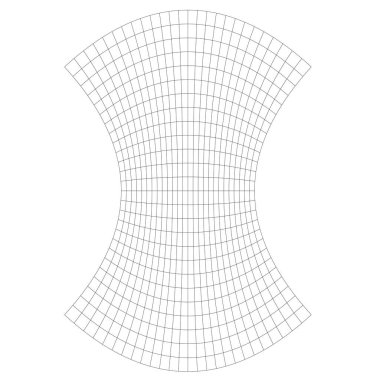 Şebeke, deformasyon, çarpıtma etkisi. Soyut vektör ögesi