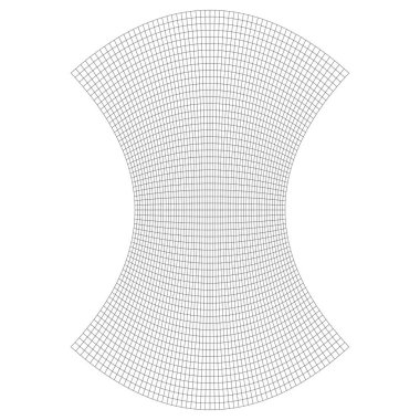 Şebeke, deformasyon, çarpıtma etkisi. Soyut vektör ögesi