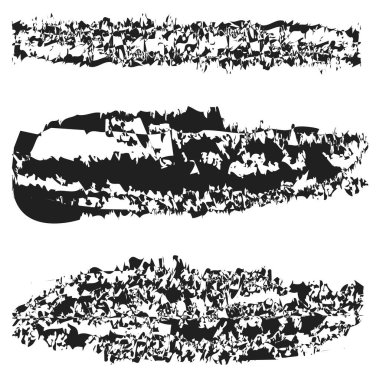 Dokulu, kirli fırça, fırça darbesi tasarım elementi