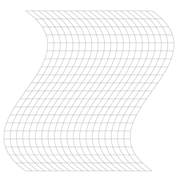 Grid Mesh Deform Distort Effect Abstract Vector Element — Stock Vector