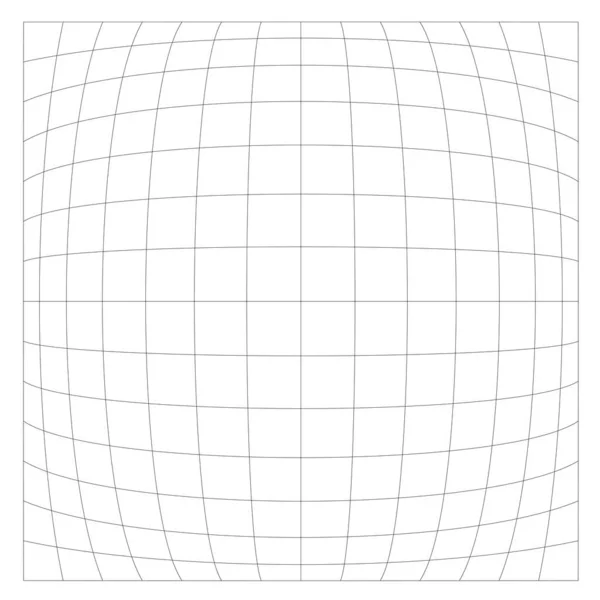 Grid Mesh Met Vervorming Vervorming Effect Abstracte Vectorelement — Stockvector