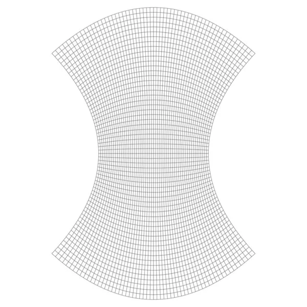 Grid Mesh Met Vervorming Vervorming Effect Abstracte Vectorelement — Stockvector