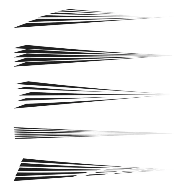 Ensemble Brosses Dynamiques Énergiques Design Coups Pinceau Brosses Effets — Image vectorielle