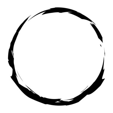 Sketchy, doobble, grungy circle desenli tasarım elementi