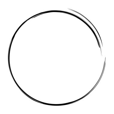 Sketchy, doobble, grungy circle desenli tasarım elementi