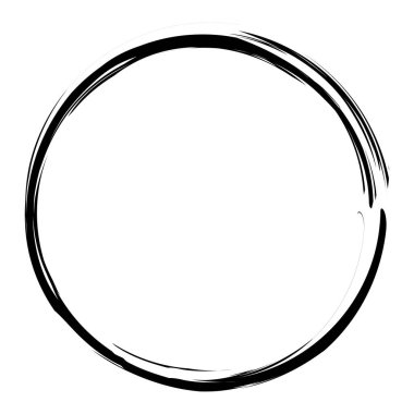 Sketchy, doobble, grungy circle desenli tasarım elementi