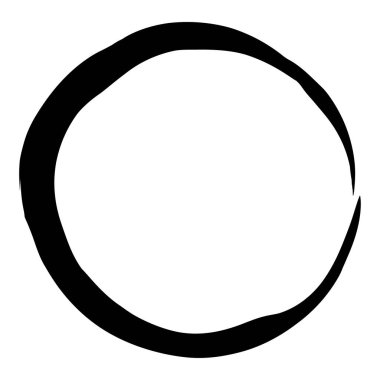 Sketchy, doobble, grungy circle desenli tasarım elementi