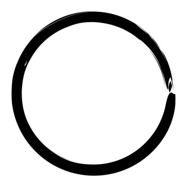 Sketchy, doobble, grungy circle desenli tasarım elementi