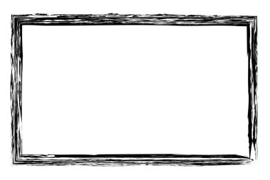 Pis dikdörtgen çerçeve, sınır, plaka çizgisi