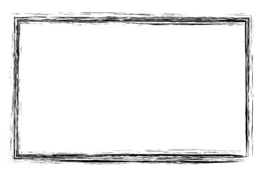 Pis dikdörtgen çerçeve, sınır, plaka çizgisi
