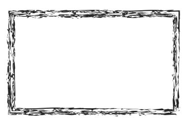 Pis dikdörtgen çerçeve, sınır, plaka çizgisi