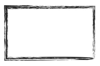 Pis dikdörtgen çerçeve, sınır, plaka çizgisi