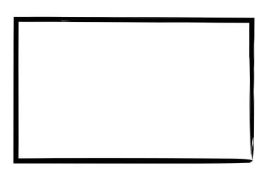 Pis dikdörtgen çerçeve, sınır, plaka çizgisi