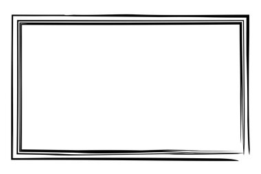 Pis dikdörtgen çerçeve, sınır, plaka çizgisi
