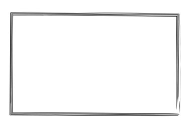 Pis dikdörtgen çerçeve, sınır, plaka çizgisi