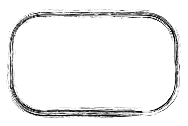 凹凸不平的矩形框架 斑纹轮廓 — 图库矢量图片