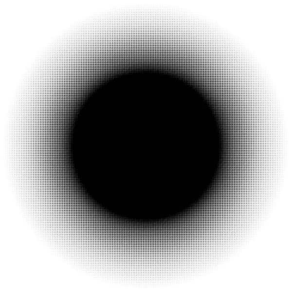 Demi Teinte Circulaire Élément Screentone Fait Carrés Carrés Élément Géométrique — Image vectorielle