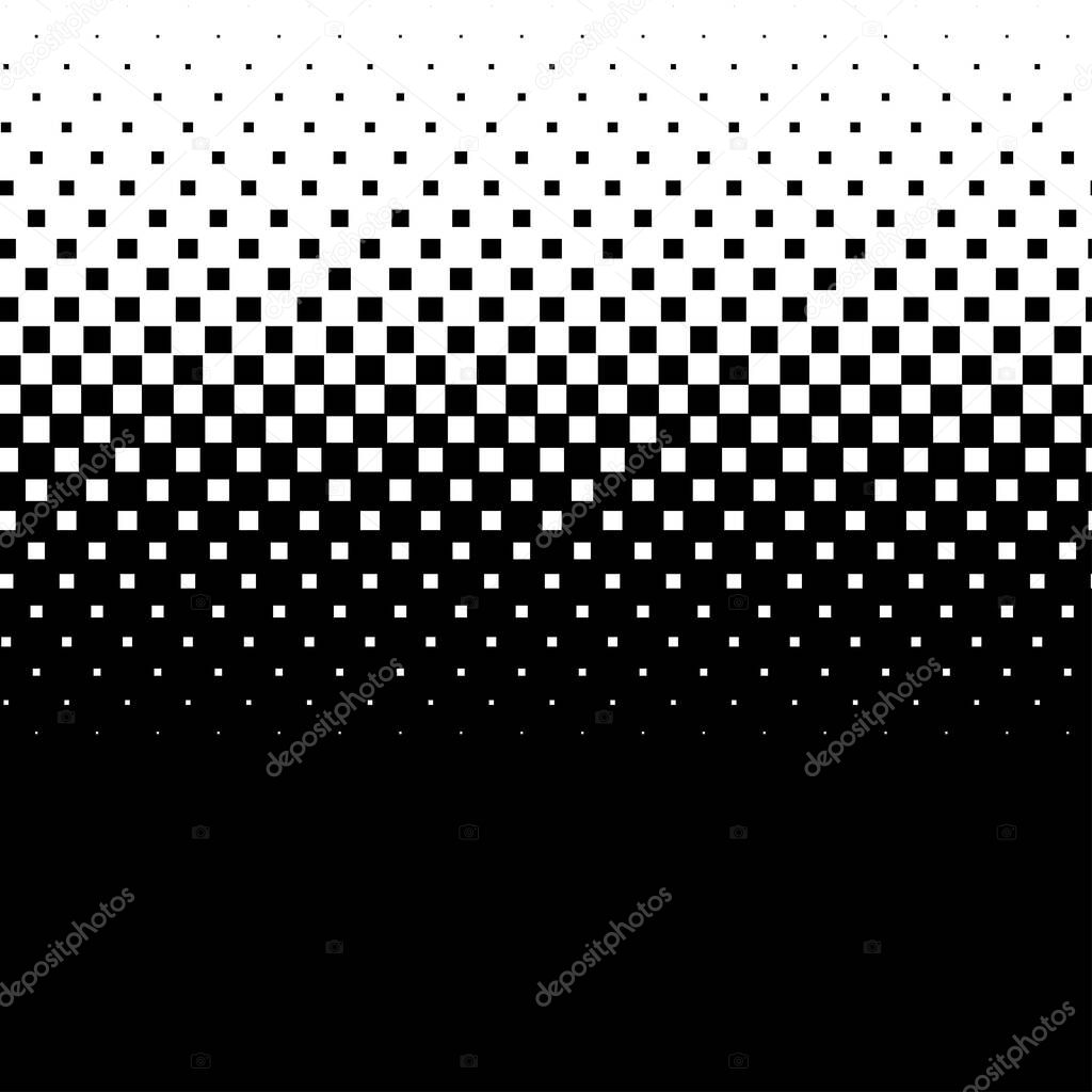 Linear square halftone, screentone element. Squares geometric pattern, background texture