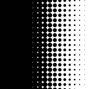 Linear halftone, screentone dots, circles, vector illustration pattern clipart