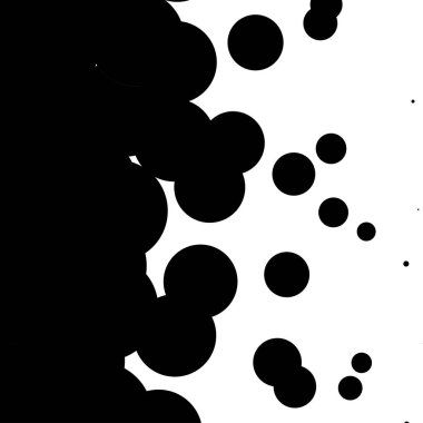 Doğrusal noktacı yarım ton, ekran rastgele noktalar, daireler deseni