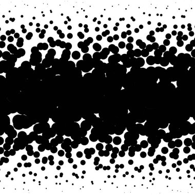 Doğrusal noktacı yarım ton, ekran rastgele noktalar, daireler deseni