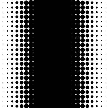 Doğrusal yarım ton, ekran noktaları, daireler, vektör illüstrasyon deseni