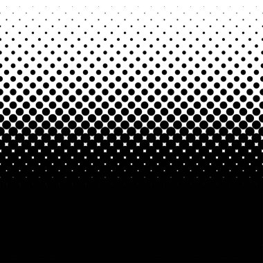 Doğrusal yarım ton, ekran noktaları, daireler, vektör illüstrasyon deseni