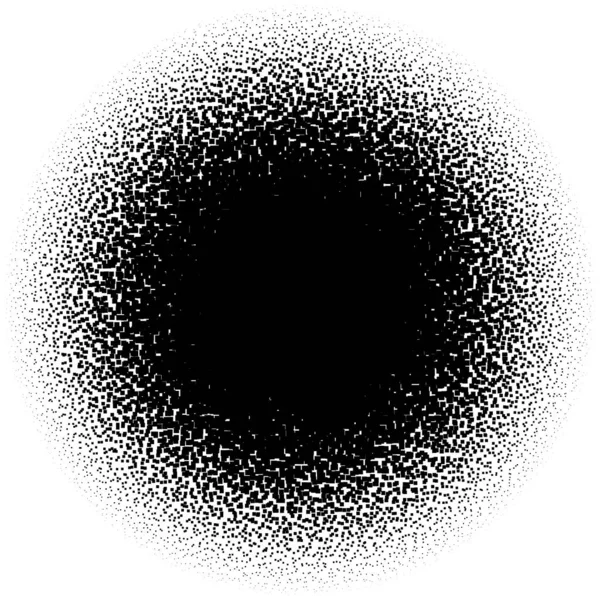 Cirkel Pointillist Pointillisme Stipple Stippling Willekeurige Stippen Halve Toon — Stockvector