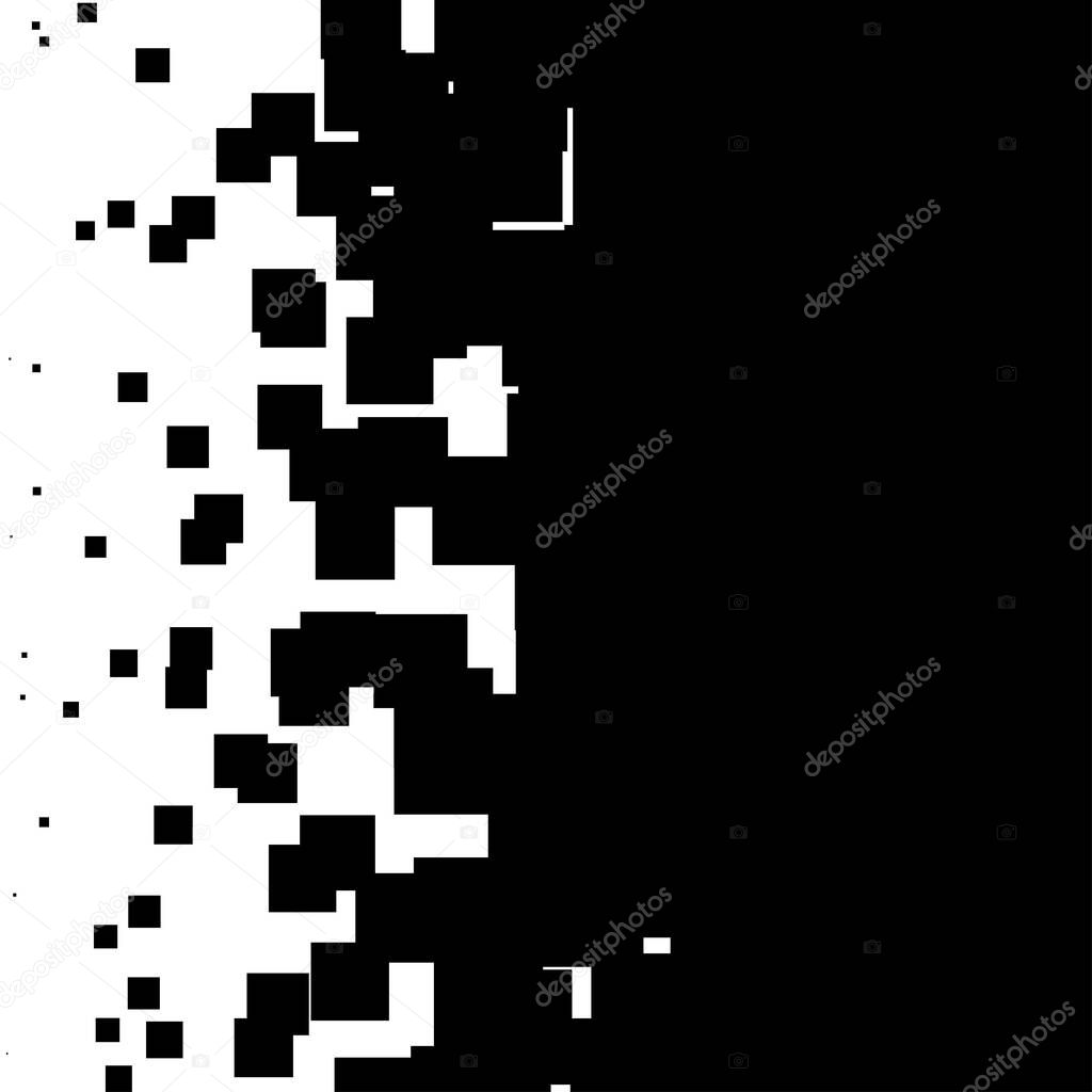 Random squares abstract geometric pattern, vector background texture