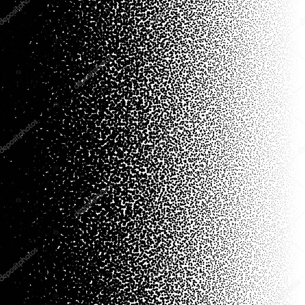 Linear pointillist halftone, screentone random dots, circles pattern