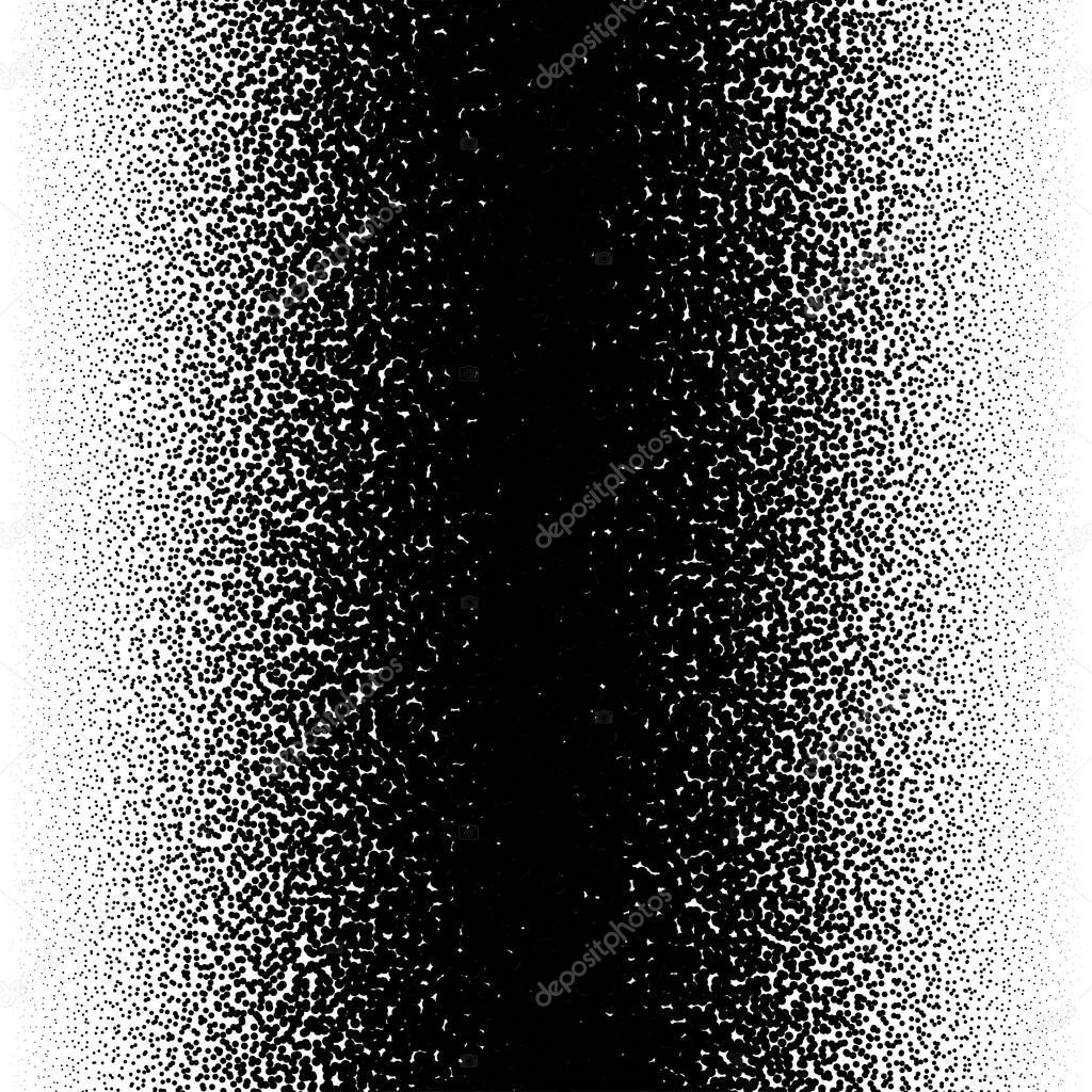 Linear pointillist halftone, screentone random dots, circles pattern