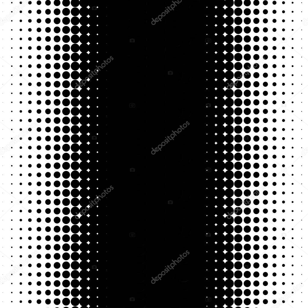 Linear halftone, screentone dots, circles, vector illustration pattern