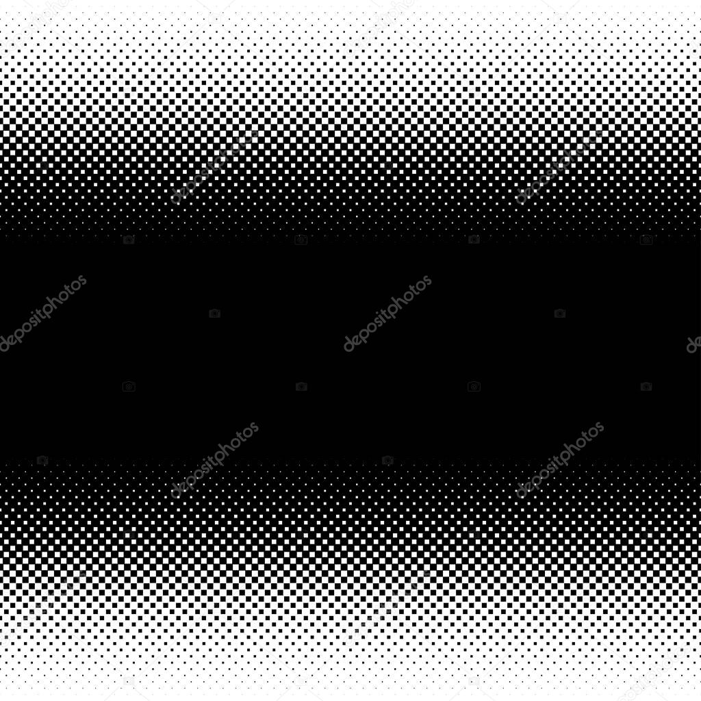 Linear square halftone, screentone element. Squares geometric pattern, background texture