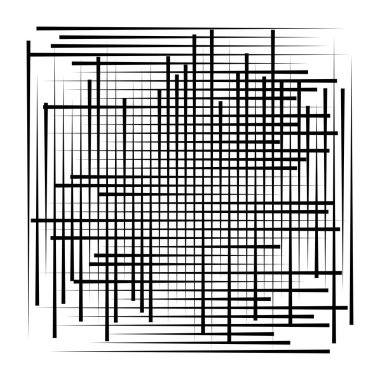 Rastgele çizgiler, ağ. Matrix, ızgara, ızgara soyut satır ögesi