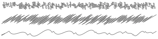 Linhas Onduladas Zig Zag Elemento Vetorial Listra Ilustração Vetorial —  Vetores de Stock