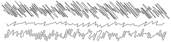 Wellenförmige Zick Zack Linien Streifenvektorelement Vektorillustration — Stockvektor