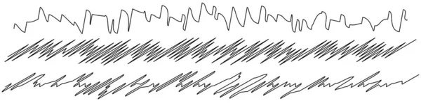 Wellenförmige Zick Zack Linien Streifenvektorelement Vektorillustration — Stockvektor