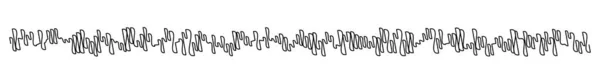 Хвилясті Зигзагоподібні Лінії Векторна Ілюстрація — стоковий вектор