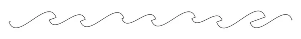 Волнистые Зигзагообразные Линии Векторная Иллюстрация — стоковый вектор