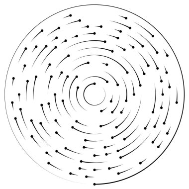 Bölümlü dairesel element, basit vektör illüstrasyon grafiği