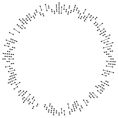 Bölümlü dairesel element, basit vektör illüstrasyon grafiği